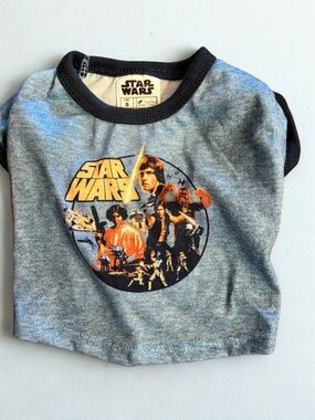 Star Wars Heather Gray & Black Graphic Dog Tee